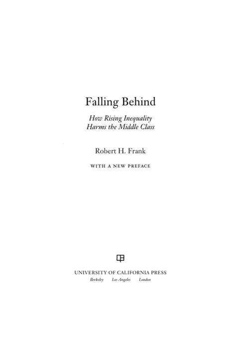 Cover image for book Falling Behind