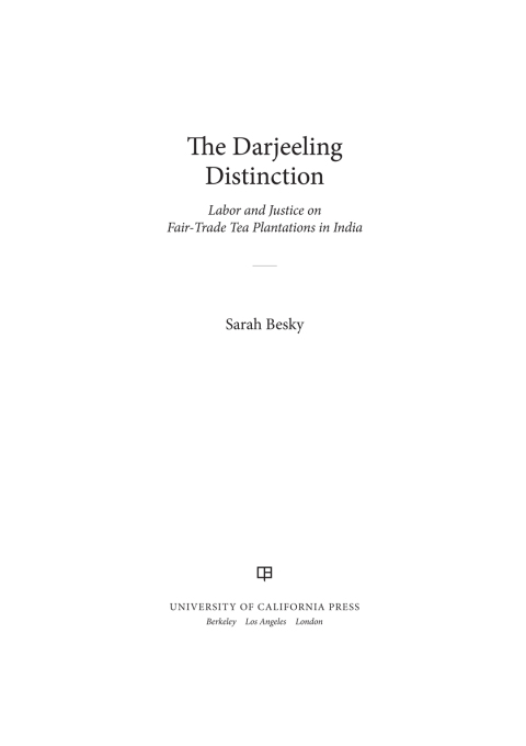 Cover image for book The Darjeeling Distinction