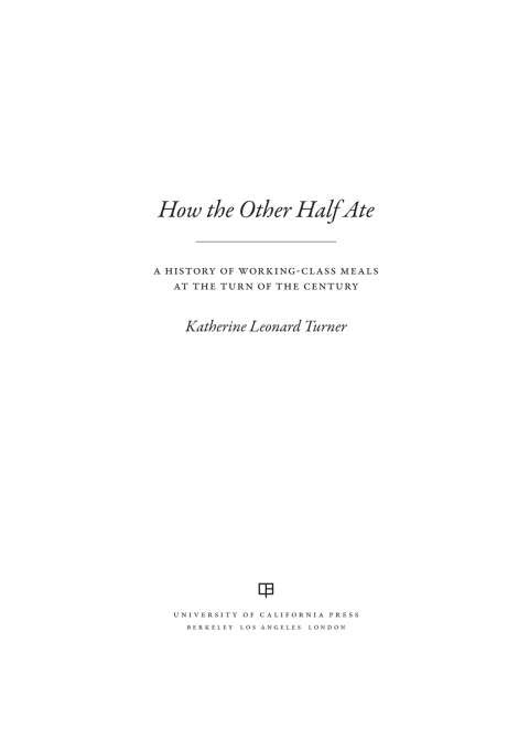 Cover image for book How the Other Half Ate