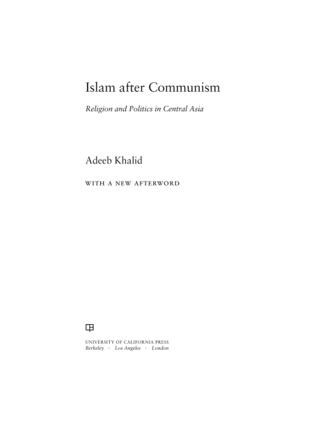 Cover image for book Islam after Communism