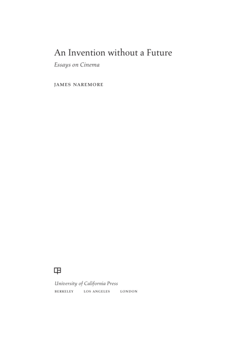 Cover image for book An Invention without a Future