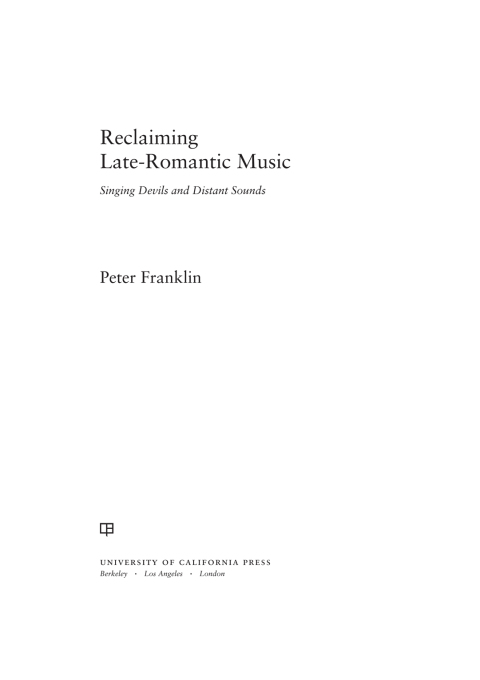 Cover image for book Reclaiming Late-Romantic Music