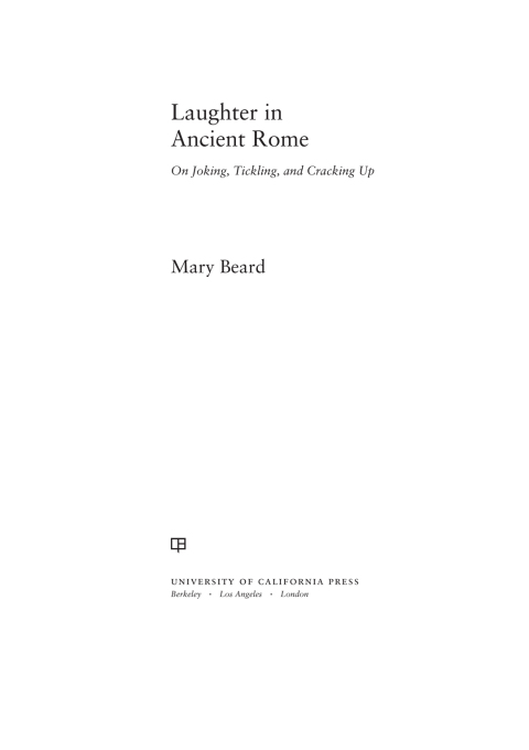 Cover image for book Laughter in Ancient Rome