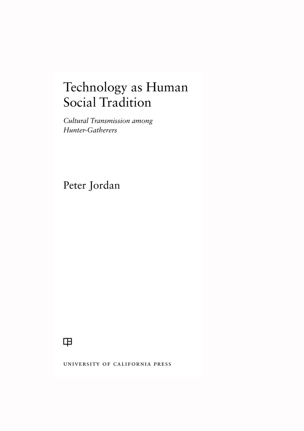 Reflowable Technology as Human Social Tradition; $38.79