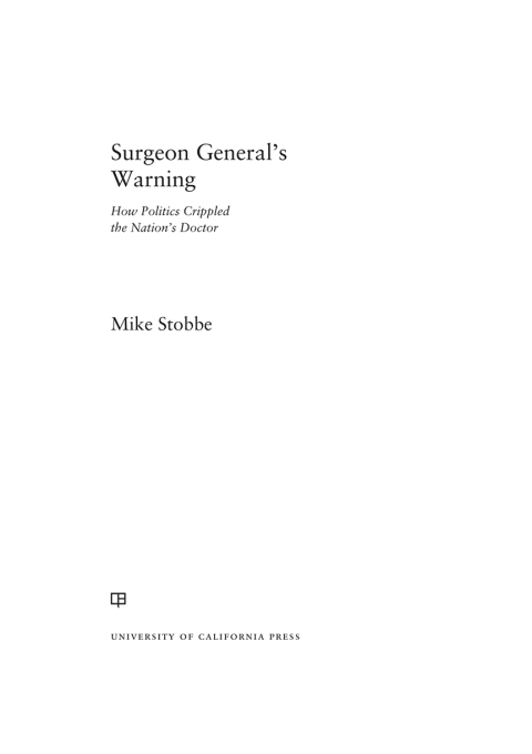 Cover image for book Surgeon General's Warning