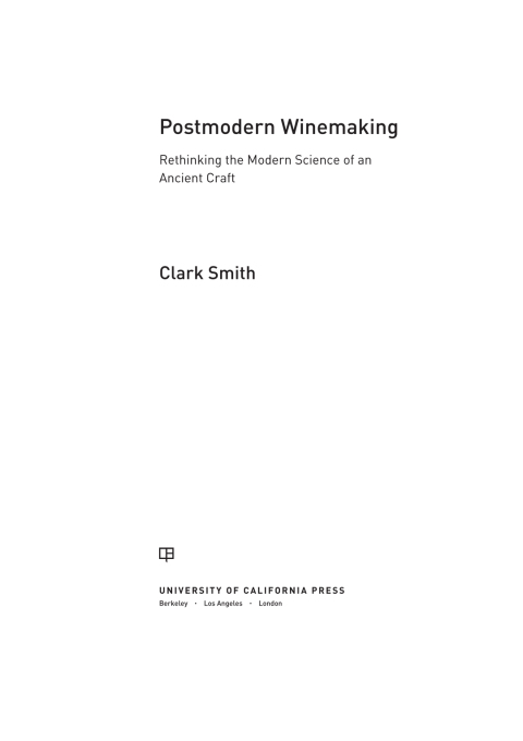 Cover image for book Postmodern Winemaking