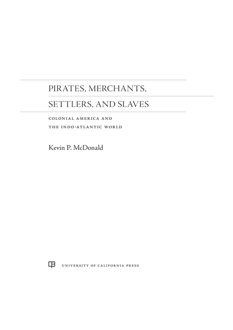 Cover image for book Pirates, Merchants, Settlers, and Slaves