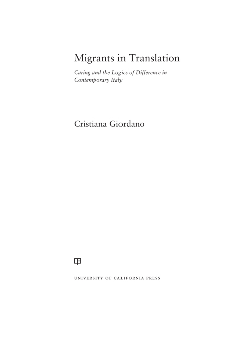 Cover image for book Migrants in Translation