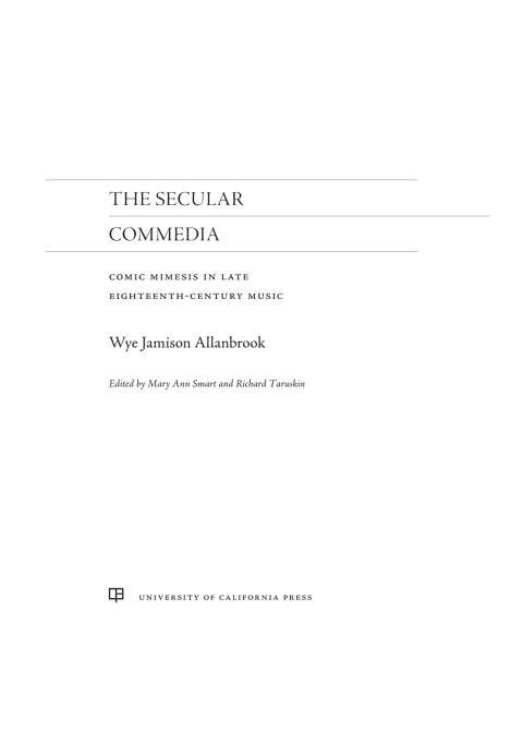 Cover image for book The Secular Commedia