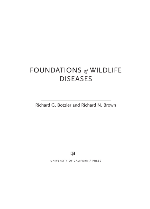 Cover image for book Foundations of Wildlife Diseases