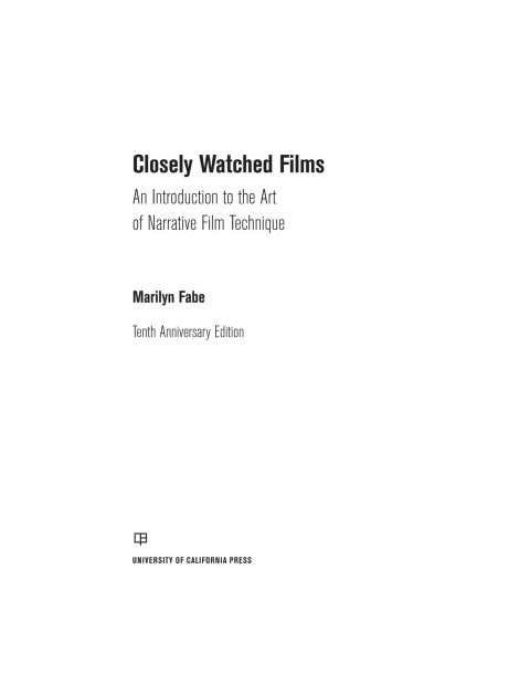 Cover image for book Closely Watched Films