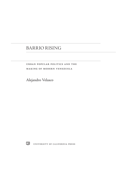 Cover image for book Barrio Rising