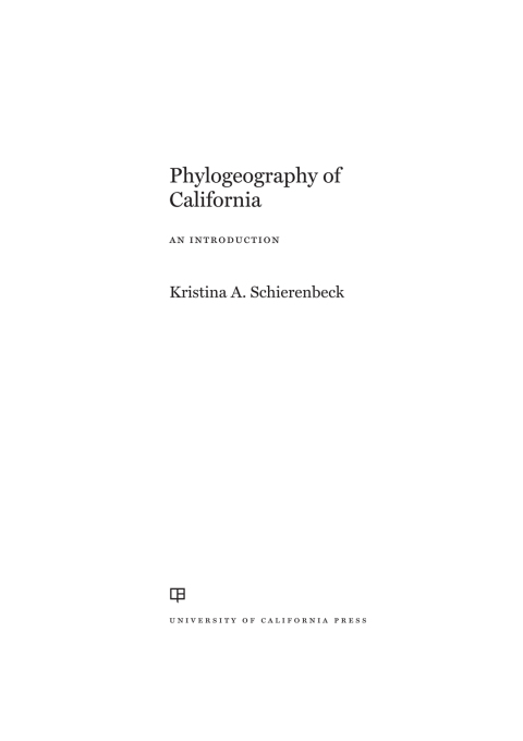Cover image for book Phylogeography of California