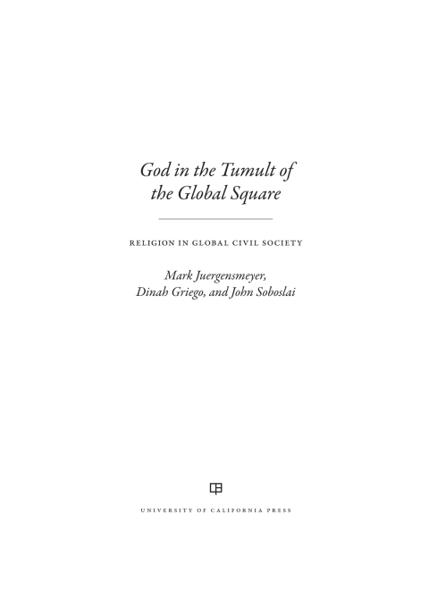 Cover image for book God in the Tumult of the Global Square