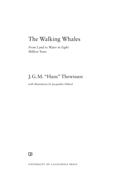 Cover image for book The Walking Whales