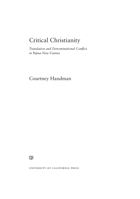 Cover image for book Critical Christianity