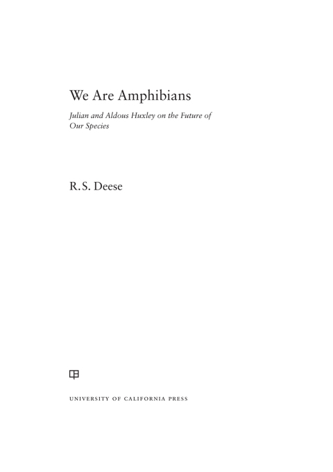 Cover image for book We Are Amphibians