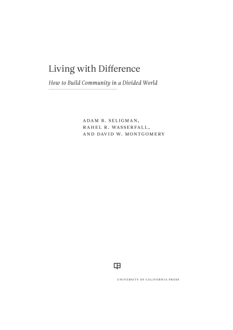 Cover image for book Living with Difference