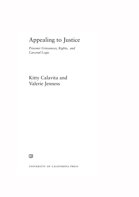 Cover image for book Appealing to Justice