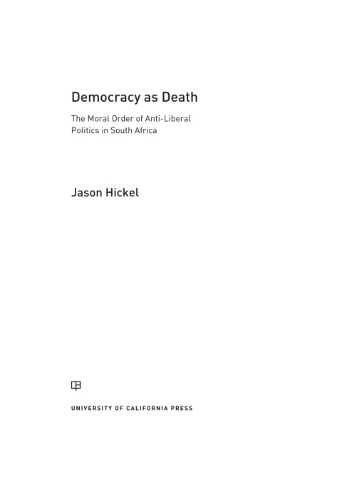 Cover image for book Democracy as Death