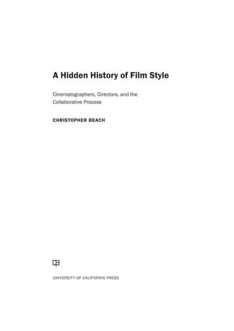 Cover image for book A Hidden History of Film Style