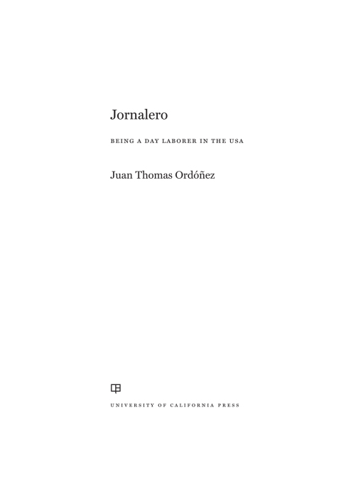 Cover image for book Jornalero