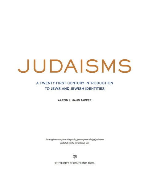 Cover image for book Judaisms