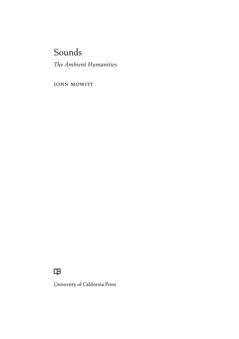 Cover image for book Sounds