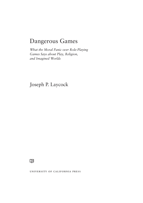 Cover image for book Dangerous Games