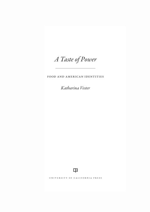 Cover image for book A Taste of Power
