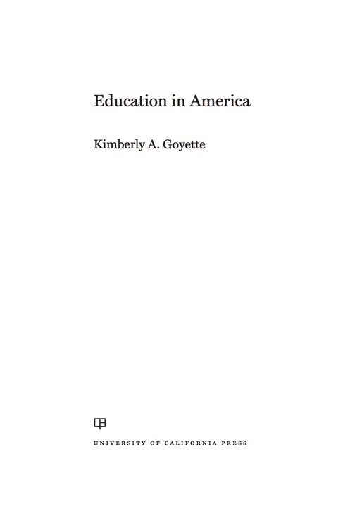 Cover image for book Education in America