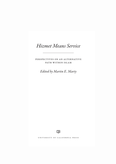 Cover image for book Hizmet Means Service