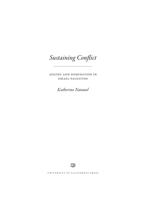Cover image for book Sustaining Conflict