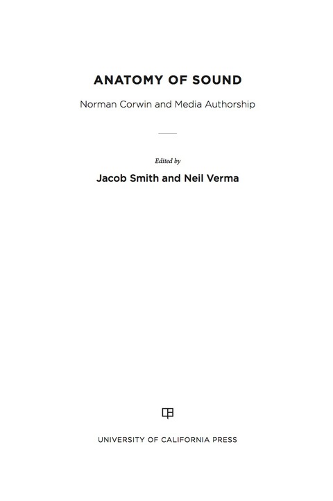 Cover image for book Anatomy of Sound
