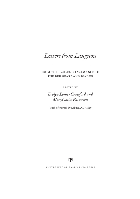 Cover image for book Letters from Langston