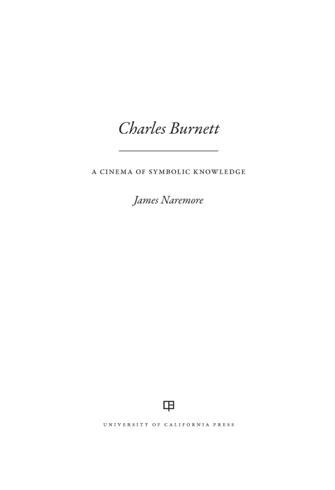 Cover image for book Charles Burnett
