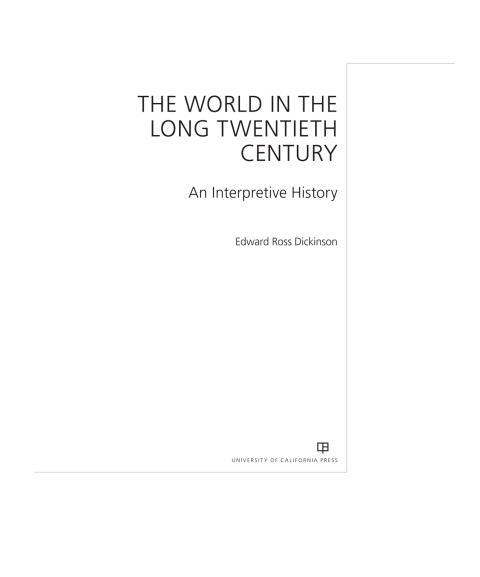 Cover image for book The World in the Long Twentieth Century