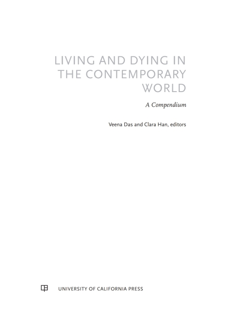 Cover image for book Living and Dying in the Contemporary World