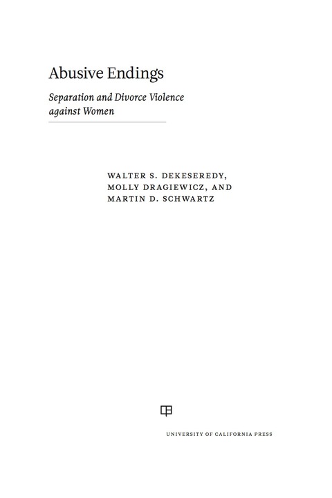 Cover image for book Abusive Endings