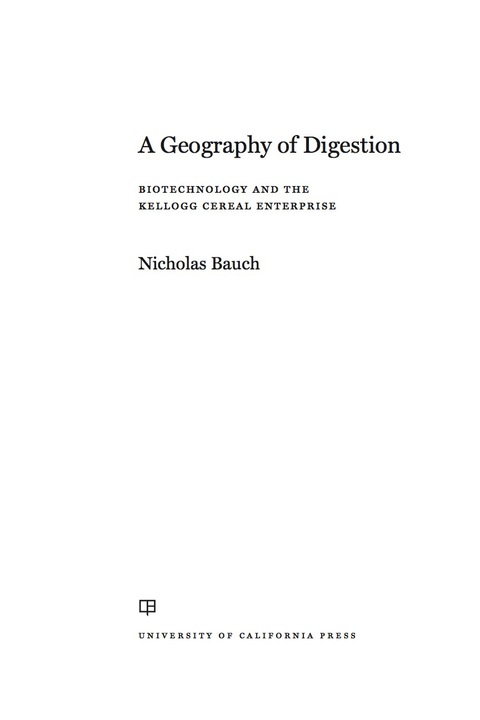 Cover image for book A Geography of Digestion