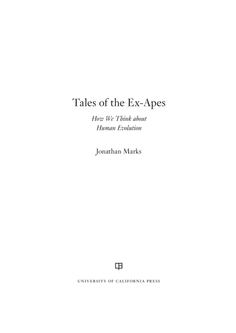 Cover image for book Tales of the Ex-Apes