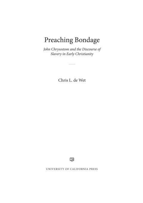 Cover image for book Preaching Bondage