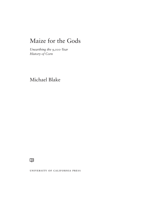 Cover image for book Maize for the Gods