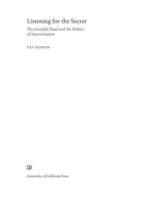 Cover image for book Listening for the Secret
