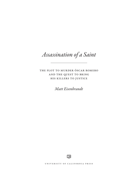 Cover image for book Assassination of a Saint