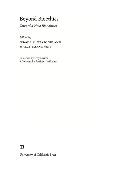 Cover image for book Beyond Bioethics