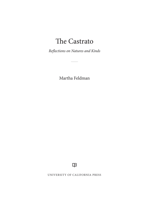 Cover image for book The Castrato