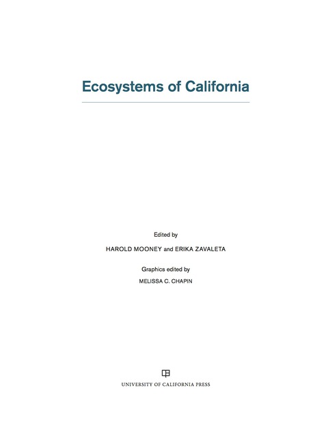 Cover image for book Ecosystems of California