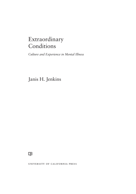 Cover image for book Extraordinary Conditions