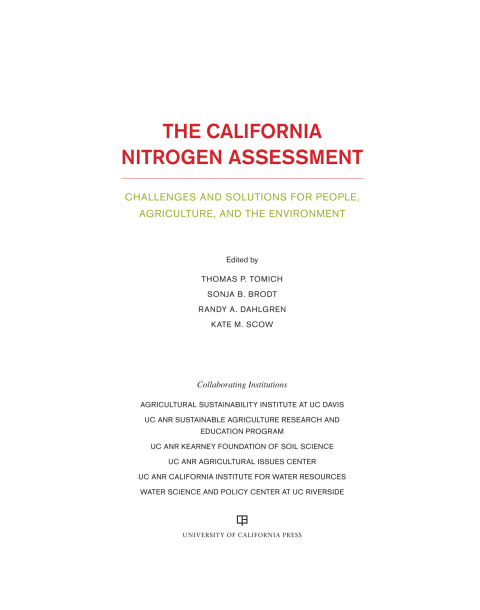 Cover image for book The California Nitrogen Assessment